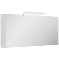 Posseik Spiegelschrank inkl. Design LED-Lampe u. Glasböden 140 cm