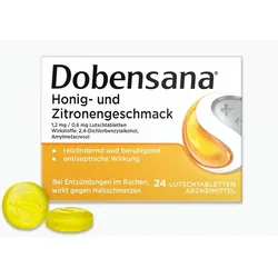 Dobensana® Honig & Zitrone Halstabletten - Linderung bei ersten Anzeichen von Halsschmerzen 24 St