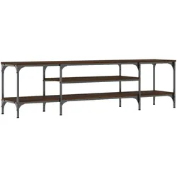 vidaXL TV-Schrank Braun Eichen-Optik 161x35x45cm Holzwerkstoff & Eisen