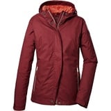 KILLTEC Damen Funktionsjacke/Outdoorjacke mit Kapuze KOS 68 WMN JCKT, weinrot, 40,