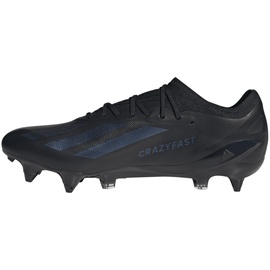 adidas Unisex X Crazyfast.1 Sg Football Shoes (Soft Ground), Core Black/Core Black/Core Black, 40 2/3 EU - 40 2/3 EU