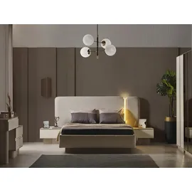 JV Möbel Luxus Design Bett 0 x 0 cm Weiß