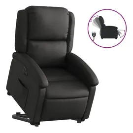 vidaXL Relaxsessel mit Aufstehhilfe Elektrisch Leder 58,9 x 99,5 x 73,8 cm Schwarz