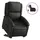 vidaXL Relaxsessel mit Aufstehhilfe Elektrisch Leder 58,9 x 99,5 x 73,8 cm Schwarz
