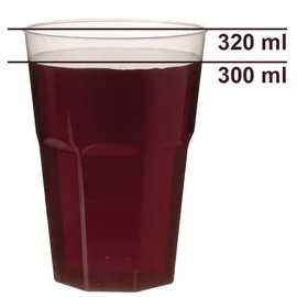 Papstar Plastikbecher 0,3 l Transparent 30 St.