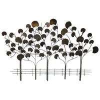 KUNSTLOFT Wanddeko, Braun, Metall, 113x76x5 cm, Dekoration, Skulpturen &