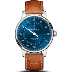 Meistersinger Klassik Plus Perigraph BM1118 - Sonnenschliff blau,cognac - 38mm