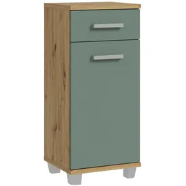 Forte Badkommode »Veris« Badezimmerkommode, 1 Schubkasten, 1 Türe, Einlegeboden, grün