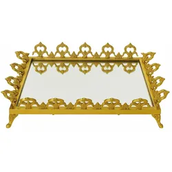 Casa Padrino Barock Tablett Gold 50 cm - Barockstil Gastronomie Accessoires