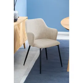 Actona 2er-Set Actona Stuhl Ilsa Stoff Beige