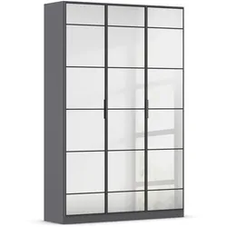 rauch Schrank »Acero« - 136x41x210cm - grau - Holz / Holz