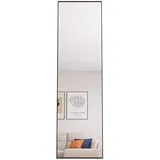 Shopentra Standspiegel, Schwarz, Glas, 2x140x40 cm, Spiegel, Standspiegel