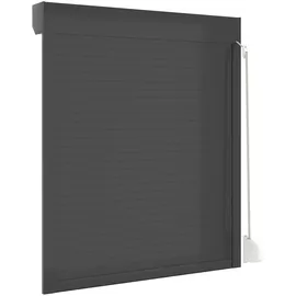 vidaXL Rollladen Anthrazit 110 x 130 cm Aluminium und Polyurethan