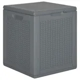 Gartentruhe Kissenbox Kissentruhe Auflagenbox Holztruhe Grau Kunststoff Polyprop