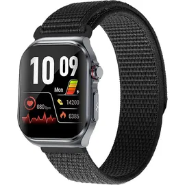 knauermann PRO 3 Fan Edition (2025) Eckig / Schwarz Silikonarmband Schwarz