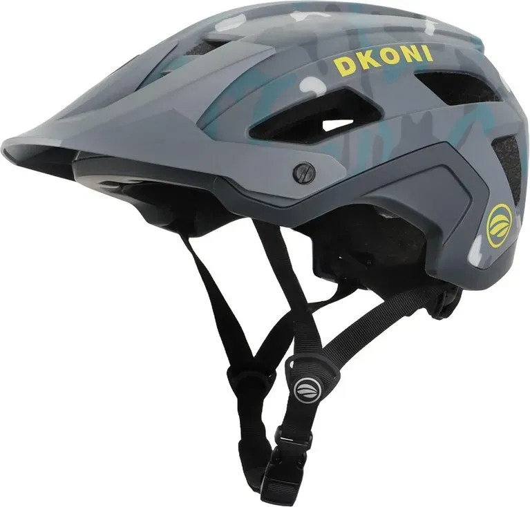 DKONI HS-061 Mountainbike-Helm für Erwachsene, Grau, Größe L (56-61 cm)