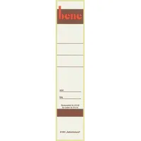 BENE 10 bene Ordneretiketten weiß für 4,5 cm Rückenbreite