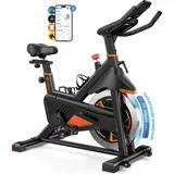 Merach Leises Magnetischer Heimtrainer, Fitnessbike für Zuhause mit Lcd, Tablet-Halter, 0–100 % Widerstand, bis 180 Kg