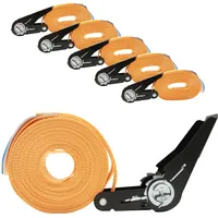 Baumarktplus 5x Spanngurt mit Ratsche 6m einteilig 800kg 0,8t