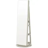 Hansiro Schmuckschrank, Weiß, Metall, 54.5x162x54.5 cm, Ordnen & Aufbewahren, Schmuckaufbewahrung