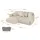 altdecor Ecksofa Cord 2-Sitzer Beige
