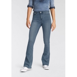 Arizona Bootcut-Jeans »Ultra Stretch«, Gr. 22 K - L Gr, blau (blue, used) Damen Jeans Bootcut