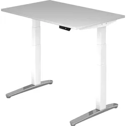 bümö elektrisch höhenverstellbarer Schreibtisch 120x80 cm mit Memory-Steuerung - Design Schreibtisch höhenverstellbar elektrisch, elektrischer