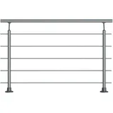DOLLE Geländer-Komplettset 150 cm Bodenmontage Aluminium
