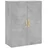 vidaXL Wandschrank Betongrau 69,5 x 34 x 90 cm Grau