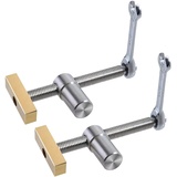 2 Stück Tisch-Werkbank, schnelle feste Clip-Klemmen für 19-mm-Loch, DIY-Positionierung, Holzbearbeitung, verstellbare Desktop-Clips, Befestigung, Schraubstock