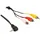 DeLock 84504 Videokabel-Adapter 1,5 m 3.5mm 90ø -> 3x Cinch St/St 1.50m