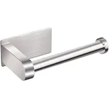 Toilettenpapierhalter, Wandmontage Ohne Bohren, Toilettenpapierhalter Aus Edelstahl 304 Mit Ablage Für Badezimmer, Silber