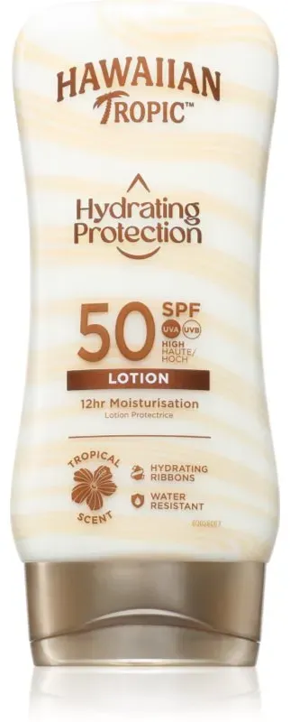 Hawaiian Tropic Hydrating Protection Lotion Bräunungscreme für den Körper SPF 50 180 ml