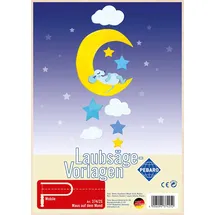 Peter Bausch GmbH & Co. KG Laubsägevorlage Mobile Windspiel Maus auf dem Mond 3mm Sperrholz DIN A4