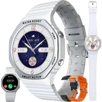 MYSHUN Damen Smartwatch mit Telefonfunktion 1.32" AMOLED 123 Sportmodi Fitness Uhr mit Blutdruck SpO2 Schlaf & Zyklustracker IP68 - Schwarz