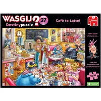 JUMBO Spiele Jumbo 1110100332 - Wasgij Destiny 27, Café to Latte, Comic-Puzzle, 1000 Teile