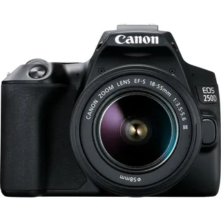 Canon EOS 250D schwarz + 18-55 mm DC III