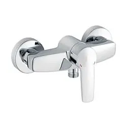 Heinrich Schulte Alpha 320 Brausearmatur Unterputz 1/2 Zoll | Einhebelmischer Dusche  | Unterputz-Duscharmatur für Bad | Armatur für Brauseanschluss | Badarmatur chrom