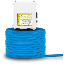 Eberth Tiefbrunnenpumpe 4" Edelstahl 550W 20m Kabel max. Förderhöhe 43m mit Schmutzsieb