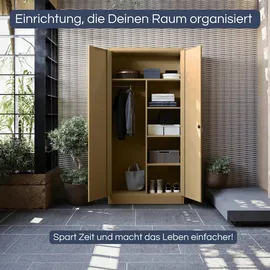 Jan Nowak Mehrzweckschrank 185 x 90 x 45 cm Beige