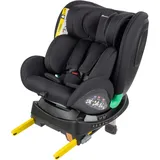 Bebeconfort EvolveFix Plus i-Size, Autositz 360 Drehbar, 0–12 Jahre, 40–150 cm, ISOFIX Kindersitz Drehbar, 10 Kopfstützenpositionen, 4 Liegepositionen, Seitenaufprallschutz, Funktionsgewebe,Black Mist