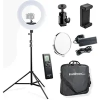 walimex pro Medow 960 Pro LED-Ringlicht mit Stativ, Bi-Color