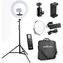 walimex pro Medow 960 Pro LED-Ringlicht mit Stativ, Bi-Color