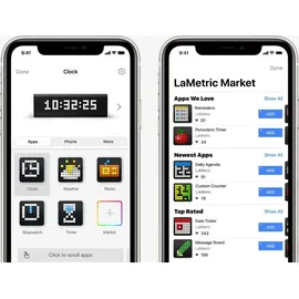 LaMetric Time 37X8 smarte WLAN-Uhr