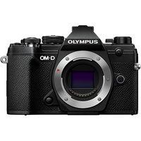 Olympus OM-D E-M5 Mark III Micro Four Thirds Systemkamera Gehäuse, 20 MP Sensor, 5-Achsen Bildstabilisator, leistungsstarker Autofokus, elektronischer OLED Sucher, 4K-Video, WLAN, Bluetooth, schwarz