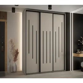 möbel kryspol Schwebetürenschrank Dakota 170 x 235,2 x 60 cm Schwarz