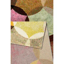 Esprit Teppich ESPRIT "Modernina ESP-3378" Gr. 3, bunt (bunt, rot), B:120cm H:13mm L:170cm, Kunstfaser, Teppiche, Teppich, weicher Kurzflor in modernem Design, Wohnzimmer, Schlafzimmer, bunt