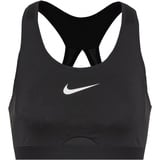 Nike Damen Sports Bra W Nk Df Swsh Hs Bra, Schwarz/Schwarz/Dunkelgrau/Weiß, DD0428-010, L/A