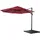 MCW Ampelschirm A96 Ø 4m Alu Bordeaux mit Ständer Drehbar