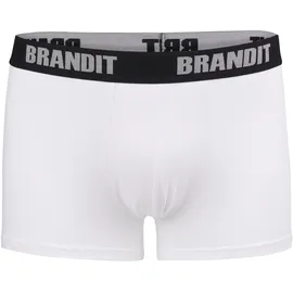 Brandit Textil Boxershorts Logo weiß 3XL 2er Pack